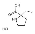 (2S)-2-ethylpyrrolidine-2-carboxylic acid,hydrochloride图片