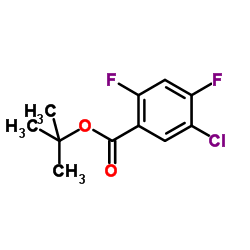 tert-butyl 5-chloro-2,4-difluorobenzoate Structure