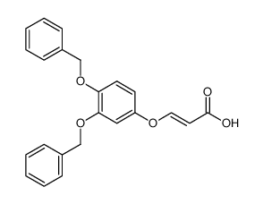 trans-β-(3,4-Dibenzyloxyphenoxy)acrylic Acid结构式