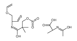 N-nitratopivaloyl-S-(N'-acetylalanyl)-cysteine ethyl ester Structure