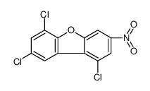 1,6,8-trichloro-3-nitrodibenzofuran Structure