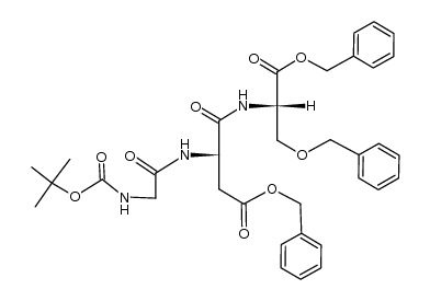 Boc-Gly-Asp(OBzl)-Ser(Bzl)-OBzl结构式