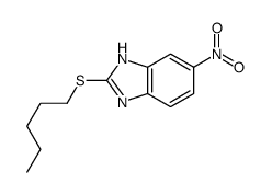 6-nitro-2-pentylsulfanyl-1H-benzimidazole Structure