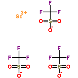 Scandium(III) trifluoromethanesulfonate Structure