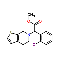 Methyl 2-(2-chlorophenyl)-2-(4,5-dihydrothieno[2,3-c]pyridin-6(7H)-yl)acetate Structure