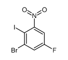 1-Bromo-5-fluoro-2-iodo-3-nitrobenzene structure