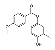 (4-hydroxy-3-methylphenyl) 4-methoxybenzoate结构式