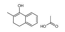 acetic acid,2-methyl-3,4-dihydronaphthalen-1-ol结构式