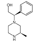 (R)-2-((R)-3-methylpiperazin-1-yl)-2-phenylethan-1-ol结构式