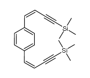 1,4-bis((Z)-4-(trimethylsilyl)but-1-en-3-yn-1-yl)benzene Structure