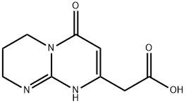 2-(6-Oxo-1,3,4,6-tetrahydro-2H-pyrimido[1,2-a]pyrimidin-8-yl)acetic acid Structure