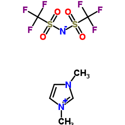 1,3-dimethylimidazolium bis((trifluoromethyl)sulfonyl)imide structure