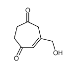 5-Cycloheptene-1,4-dione, 6-(hydroxymethyl)- (9CI)结构式