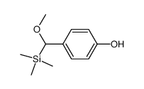 4-(methoxy(trimethylsilyl)methyl)phenol结构式