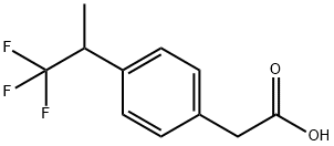 2-(4-(1,1,1-Trifluoropropan-2-yl)phenyl)aceticacid structure