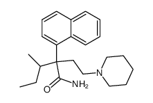 α-sec-Butyl-α-(1-naphtyl)-1-piperidinebutyramide结构式