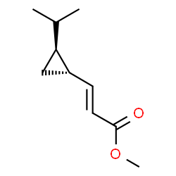 2-Propenoicacid,3-[2-(1-methylethyl)cyclopropyl]-,methylester,[1alpha(E),2bta]-(9CI) Structure