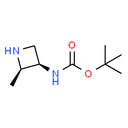 tert-butyl N-[cis-2-methylazetidin-3-yl]carbamate structure