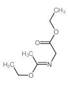 ethyl 2-(1-ethoxyethylideneamino)acetate Structure