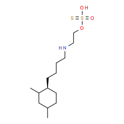 2-[4-(2,4-Dimethylcyclohexyl)butyl]aminoethanethiol sulfate Structure