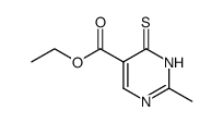 2-methyl-6-thioxo-1,6-dihydro-pyrimidine-5-carboxylic acid ethyl ester Structure