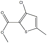 3-Chloro-5-methyl-thiophene-2-carboxylic acid methyl ester结构式