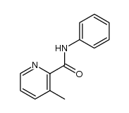 N-phenyl-3-methyl-2-pyridinecarboxamide Structure