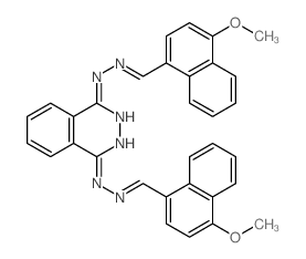 1-Naphthaldehyde,4-methoxy-, 1,4-phthalazinediyldihydrazone (8CI) structure