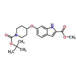 METHYL 6-(1-BOC-PIPERIDIN-4-YLOXY)INDOLE-2-CARBOXYLATE picture