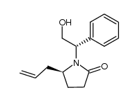 (S)-5-allyl-1-((S)-2-hydroxy-1-phenylethyl)pyrrolidin-2-one Structure