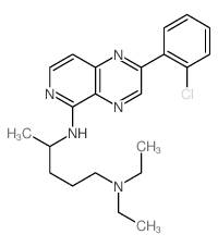 1,4-Pentanediamine,N4-[2-(2-chlorophenyl)pyrido[3,4-b]pyrazin-5-yl]-N1,N1-diethyl- structure