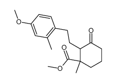 methyl 2-(4-methoxy-2-methylphenethyl)-1-methyl-3-oxocyclohexane-1-carboxylate Structure