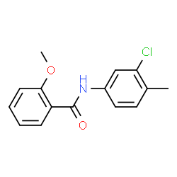 N-(3-Chloro-4-methylphenyl)-2-methoxybenzamide结构式