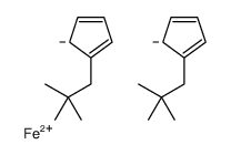 1,1'-dineopentylferrocene structure