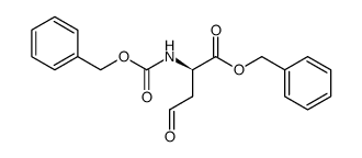 benzyl 2(R)-benzyloxycarbonylamino-4-oxo-butyrate Structure