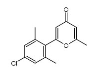 2-(4-chloro-2,6-dimethyl-phenyl)-6-methyl-pyran-4-one Structure