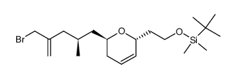 (2-{(2R,6R)-6-[(2S)-4-(Bromomethyl)-2-methylpent-4-enyl]-5,6-dihydro-2H-pyran-2-yl}ethoxy)(tert-butyl)dimethylsilane结构式