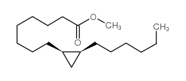 methyl cis-9,10-methylenehexadecanoate结构式