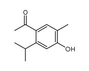 1-(4-hydroxy-2-isopropyl-5-methyl-phenyl)-ethanone结构式