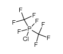 chlorodifluorobis(trifluoromethyl)phosphorane结构式