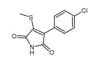 3-(4-chlorophenyl)-4-(methylthio)-1H-pyrrole-2,5-dione结构式