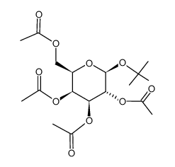 tert-butyl 2,3,4,6-tetra-O-acetyl-β-D-galactopyranoside结构式