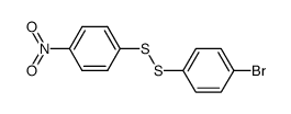 p-Bromophenyl p-nitrophenyl disulfide结构式