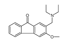 2-(diethylaminomethyl)-3-methoxyfluoren-9-one Structure