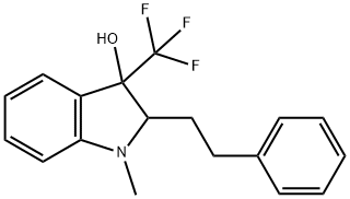 1-methyl-2-phenethyl-3-(trifluoromethyl)-3-indolinol Structure