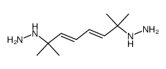 ((3E,5E)-2,7-dimethylocta-3,5-diene-2,7-diyl)bis(hydrazine) Structure