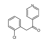 2-(2-氯苯基)-1-(4-吡啶)-1-乙酮结构式