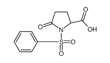 5-oxo-1-(phenylsulphonyl)-L-proline结构式