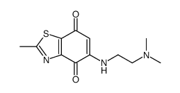 5-[2-(dimethylamino)ethylamino]-2-methyl-1,3-benzothiazole-4,7-dione结构式