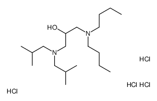 1-[bis(2-methylpropyl)amino]-3-(dibutylamino)propan-2-ol,tetrahydrochloride结构式